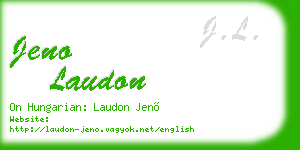 jeno laudon business card